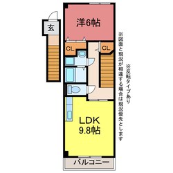 ハイステージ桜の物件間取画像